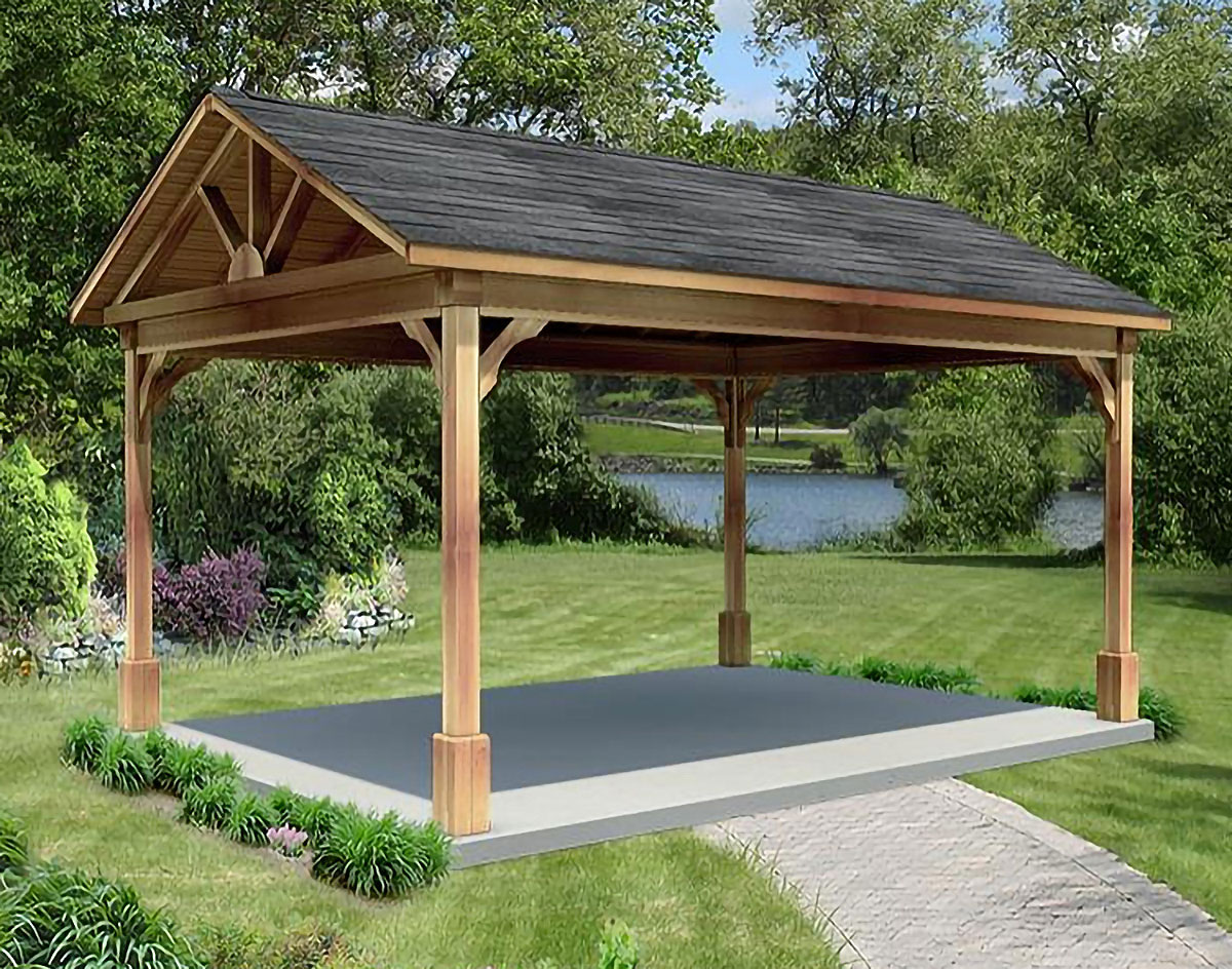 Gable Roof Pergola Plans | Outdoor Goods