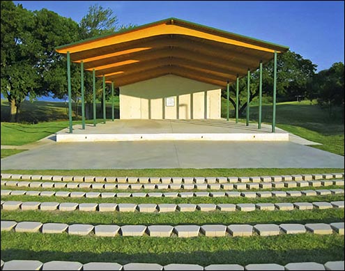 50’ x 54’ Appalachian Laminated Beam Bandshell Pavilion with Storage Unit
