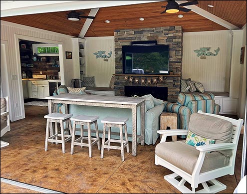 Highly Customized 32 x 36 Double Roof Pool House