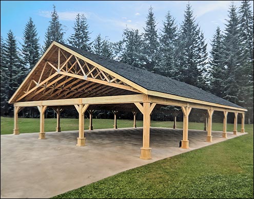 Custom 30 x 80 Gable Pavilion