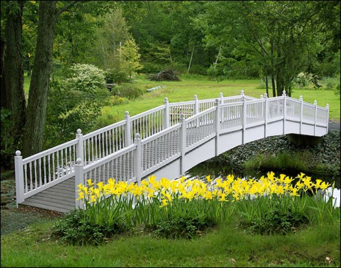 5 x 50 Heavy Duty Vinyl Deluxe Spindle Rail Bridge