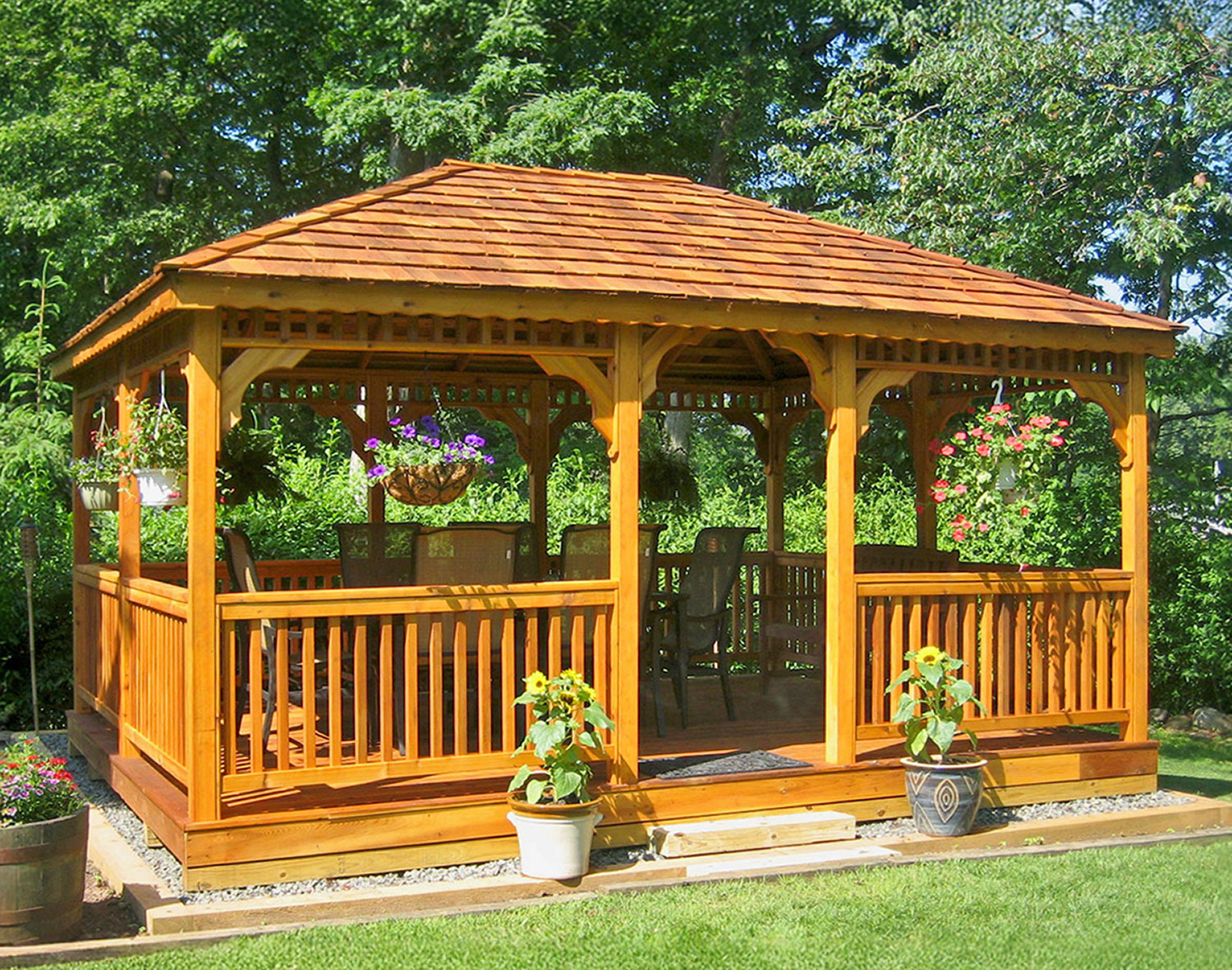 Customer's Photo - 12x16 CeDar Gazebo Noquote2 A