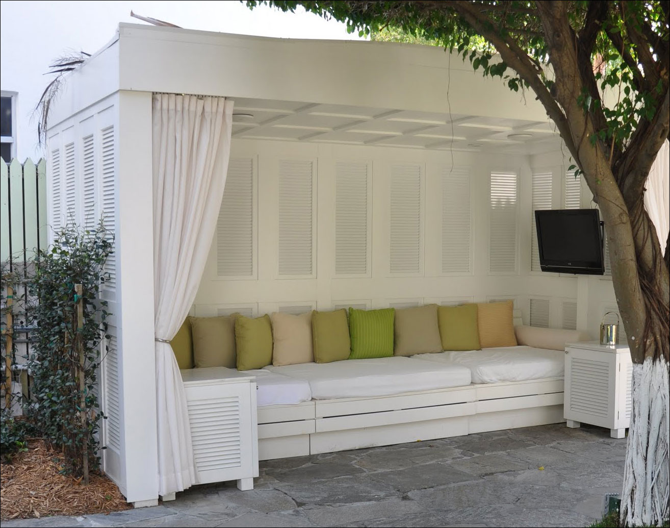 Customer's Photo - Custom 7' x 15' Treated Pine Cabana