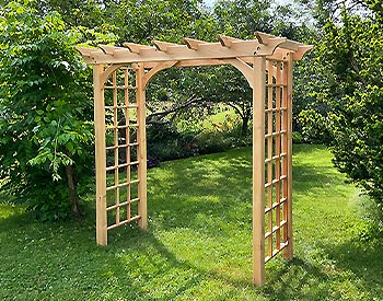 72" Canterbury Arbor shown with Normal Posts