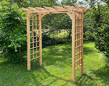 72" Canterbury Arbor shown with 2ft Taller Posts