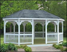 Vinyl Oval Gazebos