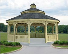 Treated Pine Dodecagon Double Roof Gazebos