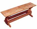 Red Cedar Trestle Bench