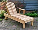 Red Cedar Keystone Chaise Lounge