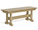 Poly Lumber Dining Bench