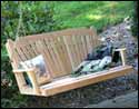 Red Cedar Classic Fanback Porch Swing