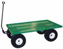 John Deere Green Steel Bed Wagon