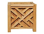 Teak Chippendale Planter