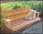 Red Cedar American Sweetheart Porch Swing