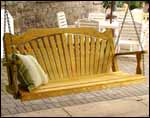 Treated Pine Fanback Porch Swing