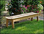 Red Cedar Contoured Bench