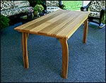 32" Wide Red Cedar Contoured Picnic Table