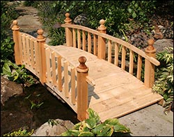 Red Cedar Limerick Picket Rail Bridge