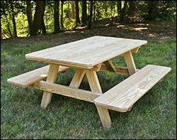 Kid's Wooden Picnic Tables