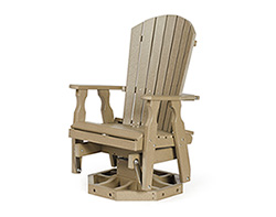 Poly Lumber Adirondack Swivel Glider