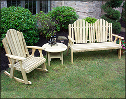 Adirondack Rocking Chairs / Benches