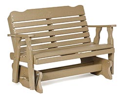 Poly Lumber Horizontal Back Glider