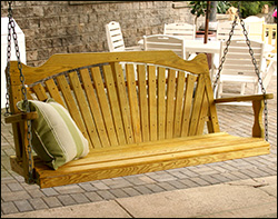 Treated Pine Fanback Porch Swing