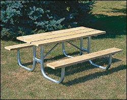 Extra Heavy-Duty Welded Frame Picnic Table