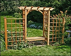 Arbors with Bench(es) Included