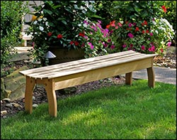 Red Cedar Contoured Bench