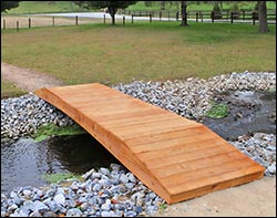 No Rail Pedestrian Trail Bridge