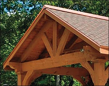 Rustic Red Cedar Grand Bay Gable Ramada