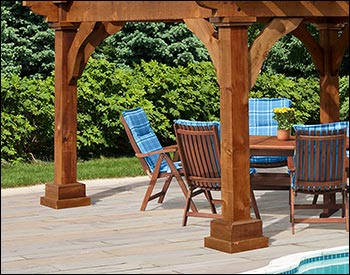 Rustic Red Cedar Georgian Ramada