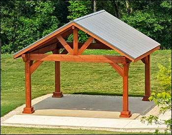 Rustic Red Cedar Gable Ramada
