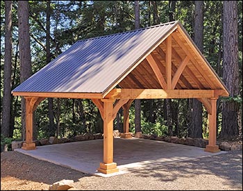 Rustic Red Cedar Gable Ramada