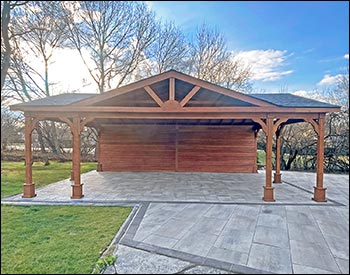 Rustic Red Cedar Herrington Gable Ramada