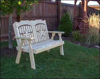 Treated Pine Starback Bench