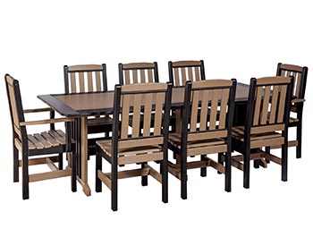 QUICK SHIP - Poly Lumber 9 Pc. English Garden Set