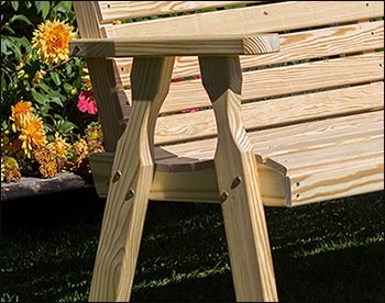 Treated Pine Crossback Garden Bench