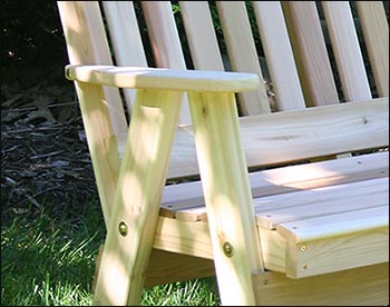 Red Cedar Southern English Garden Bench