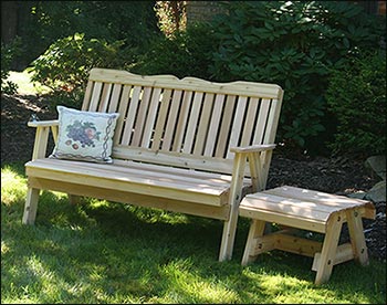 Red Cedar Southern English Garden Bench