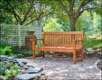 Red Cedar English Garden Bench