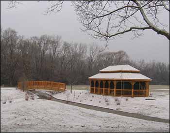 Red Cedar Double Roof Oval Gazebos