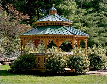 Treated Pine Double Roof Octagon Gazebos