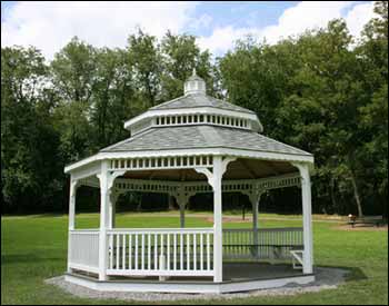 Vinyl Double Roof Octagon Gazebos