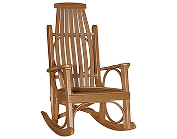 Poly Lumber Natural Finish Classic Rocking Chair