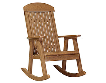 Poly Lumber Natural Finish Porch Rocker