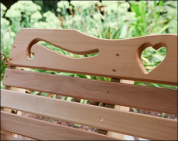 Red Cedar American Sweetheart Porch Swing