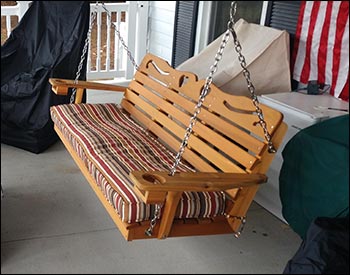 Red Cedar American Sweetheart Porch Swing