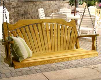 Treated Pine Fanback Porch Swing